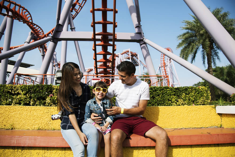 Photo of family enjoying a day at one of the Lake George amusement parks