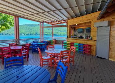 Rooftop Cabana dining area